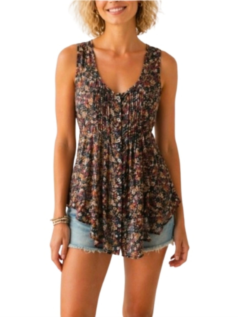 American Rag Boho Racerback Top Size Medium - Picture 4 of 15